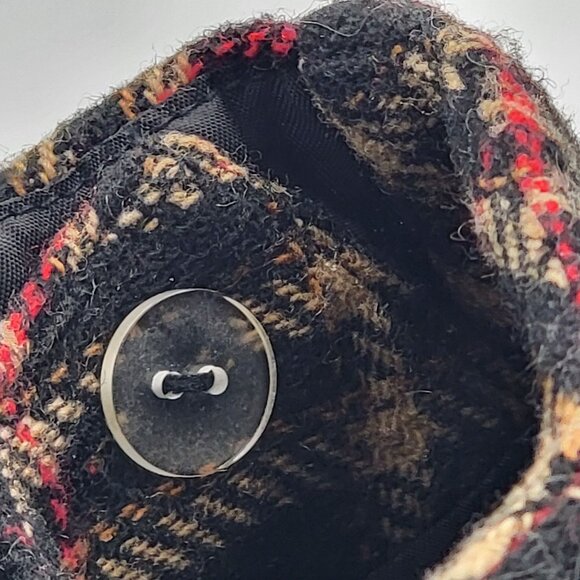 Vtg 90s Y2K Dark Academia Preppy Plaid Wrap Style Skirt Size 12 - Picture 6 of 14